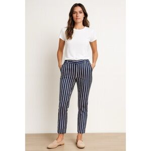 Banana Republic Women’s Striped Pants, Navy, Red & White, Size 0